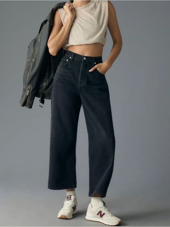 Citizens Of Humanity Denim - Citizens of Humanity Gaucho Vintage High-Rise Crop Wide-Leg Jeans